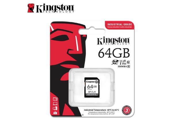 Kingston 64GB Industrial SD Memory Card UHS-I U3 V30 A1 Ideal for Extreme Conditions SDIT/64GB