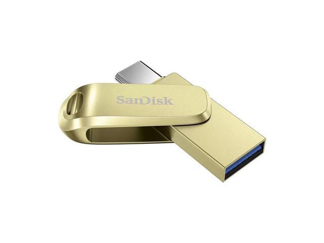 SanDisk 512GB Ultra Dual Drive Luxe USB Type-C USB 3.2 Gen 1 Flash Drive [GOLD] SDDDC4-512G-G46GD