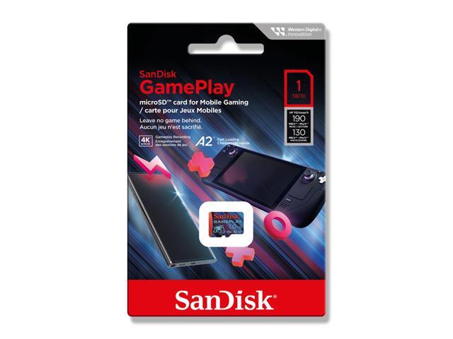 SanDisk 1TB GamePlay microSD Card for Mobile and Handheld Console Gaming SDSQXAV-1T00-GN6XN