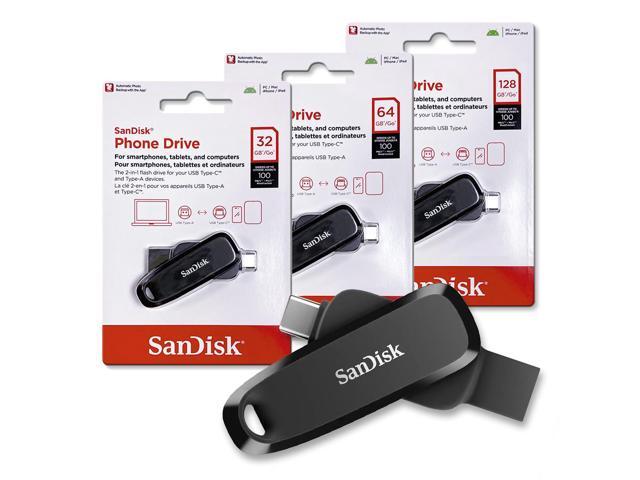 SanDisk 32GB Phone Drive OTG USB Type-C & Type-A USB 3.2 Gen 1 read speeds up to 100MB/s [Black]