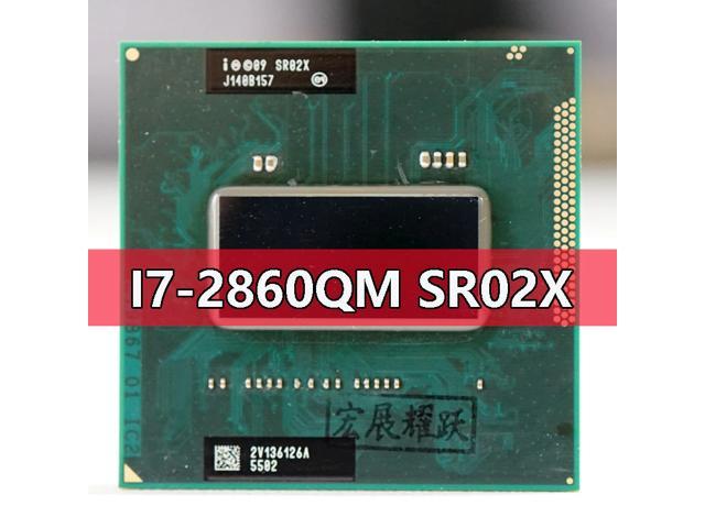 Intel Core I7-2860QM SR02X Processor i7 2860QM notebook Laptop CPU Socket G2 rPGA988B Suitable for HM65 75 76 77 chipset laptop