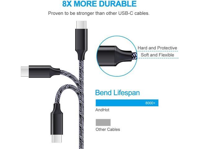 Quick Charge 3.0 Fast Charging USB Wall Charger Plug with 6ft Type C Cable for Samsung Galaxy S25 S24 S23 S22 S21 S20 FE Note20 A16 A25 A35 A15 A54...