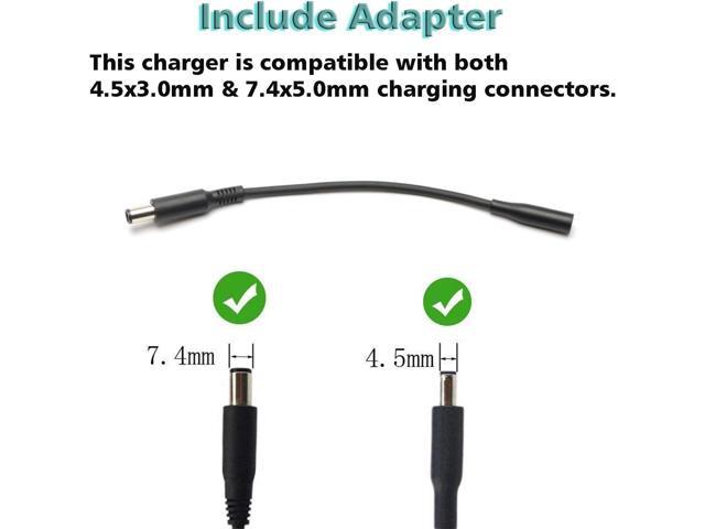 65W AC Charger for Dell Inspiron 15-7000 15-5000 15-3000 17-7000 17-5000 17-3000 13-7000 11-3000 2 in 1 Series 3558 3181 5100 5535 5555 5558 5559...