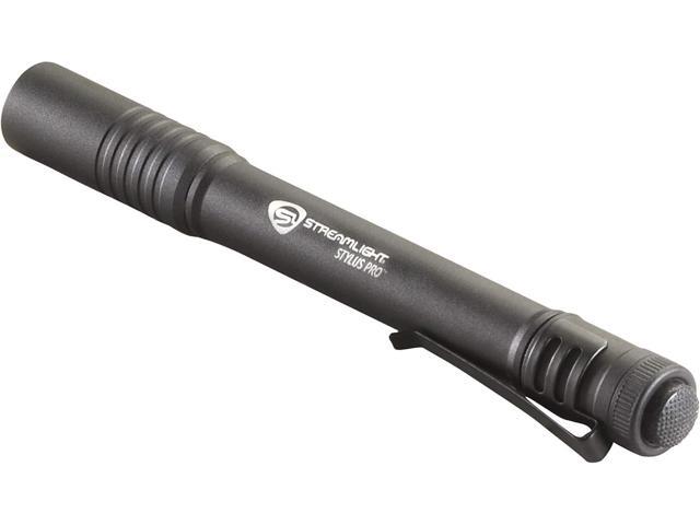 Streamlight 66118 Stylus Pro 100-Lumen Penlight with 2 AAA Alkaline Batteries, Black