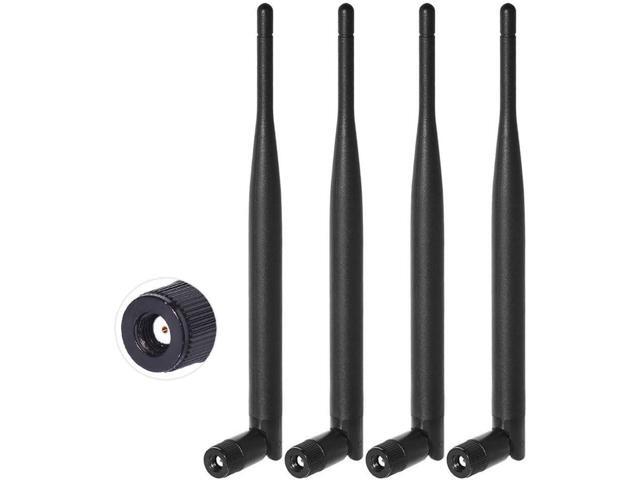 Bingfu Dual Band WiFi 2.4GHz 5GHz 5.8GHz 6dBi MIMO RP-SMA Male Antenna (4-Pack) for WiFi Router Wireless Network Card USB Adapter Security IP...