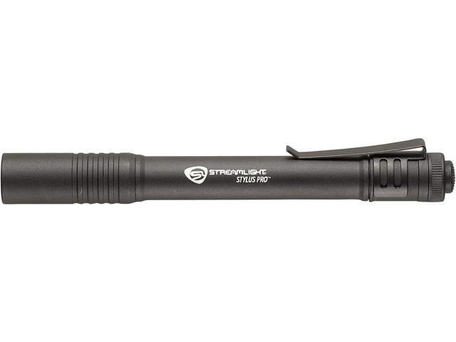 Streamlight 66118 Stylus Pro 100-Lumen Penlight with 2 AAA Alkaline Batteries, Black