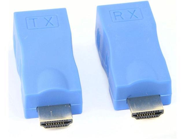 HDMI Extender,HDMI to RJ45 Network Cable Extender Converter Repeater Over Cat 5e /6 /6e1080p up to 30m Extender for HDTV PS4 STB 4K 2K, Request...