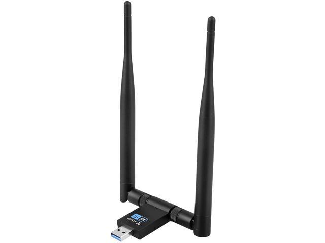 DXH WiFi dongle USB Wireless WiFi Adapter BT WiFi Dongle 1200Mbps USB Ethernet Adapter Dual Antenna LAN 2.4/5.8G USB Network Card