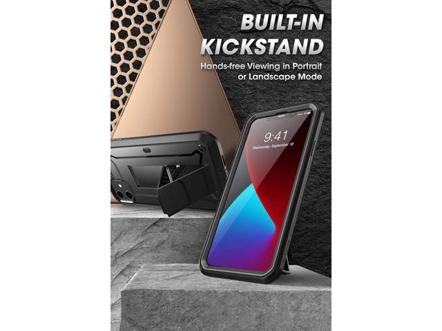 for iPhone 12 Case / iPhone 12 Pro Case with Screen Protector (Unicorn Beetle Pro), [Built-in Stand & Belt-Clip] Full-Body Rugged Protective Phone...
