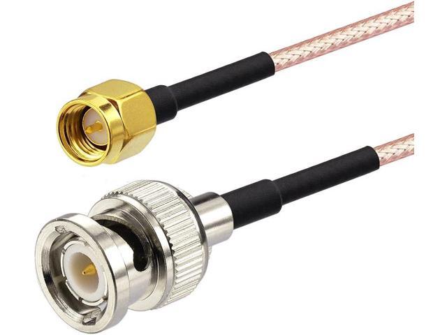 Superbat SMA Male to BNC Male Cable 20inches + 5pcs RF Coax Adapter Kit SMA to BNC Cable SMA BNC Adapter Cable Kit for RF...