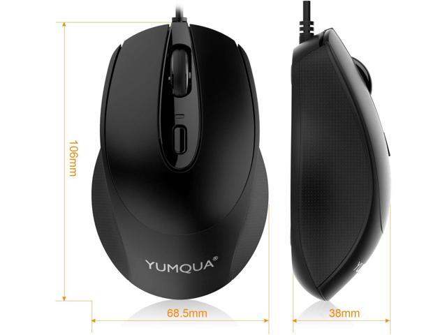 G222 Silent Computer Mouse - 2 Pack Wired Optical USB Mouse, 800/1200 DPI, Home & Office, Desktop & Laptop PC & Chromebook