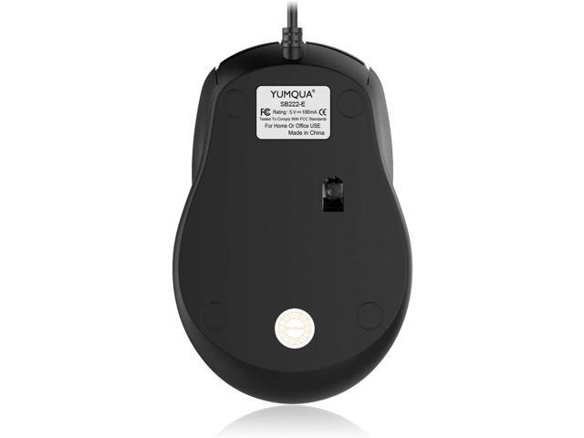 G222 Silent Computer Mouse - 2 Pack Wired Optical USB Mouse, 800/1200 DPI, Home & Office, Desktop & Laptop PC & Chromebook