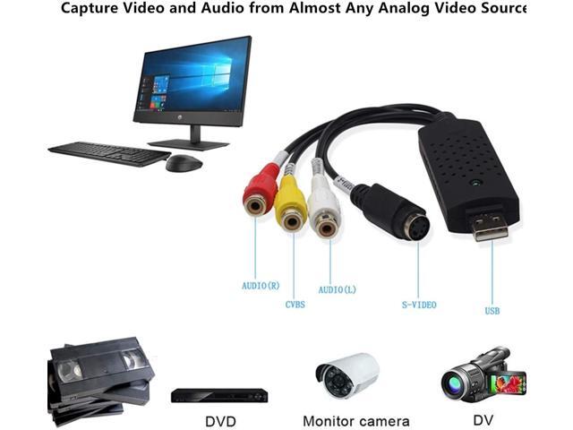 VHS VCR to Digital DVD Converter USB Video Audio Capture Card VHS Box VHS VCR TV to Digital Converter Support mac OS Windows