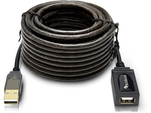 B USB Active Extension Cable (32FT-10M Long Cord, USB2.0 Extender, Male to Female Repeater)- for Game Consoles, Printer, Camera, Keyboards