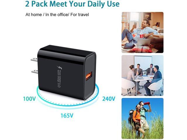 Quick Charge 3.0 Fast Charging Block for Samsung Galaxy S25 Ultra S25+ S25, A16 5G S24 S23 S22 S21 A51 S20 A11 A13 5G A53 A20 A21 S10e A10e Note 20...