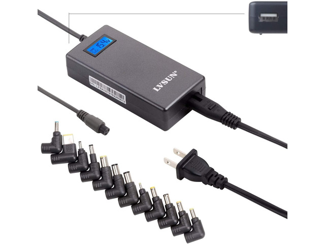 Slim Universal Laptop Charger 70W Replacement AC Adapter with Multi Connectors for HP BM Lenovo Thinkpad Dell Acer Delta Gateway Liteon Samsung...