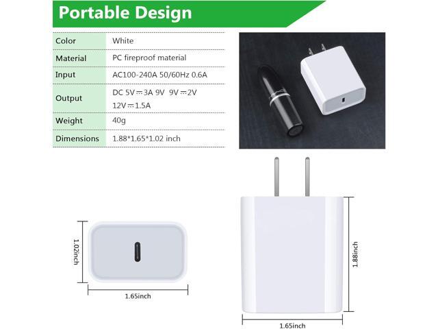 Pixel 8 7a Fast Charger for Google Pixel 8 Pro 7a 7 Pro 6a 6 5a 5 4a 4 XL 3a 3 2,20W Fast USB C Wall Charger PD Power Adapter with 6ft Type C to C...