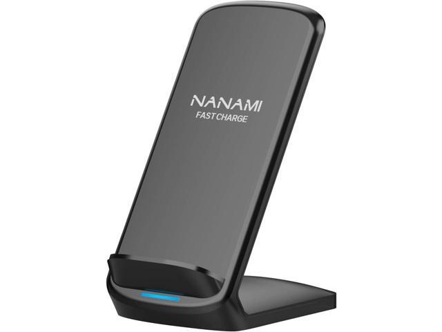 NANAMI Upgraded Fast Wireless Charger, Qi-Certified Wireless Charging Stand Compatible with Samsung Galaxy S25/S24/S23/S22/S21/S20 & Qi Phone...