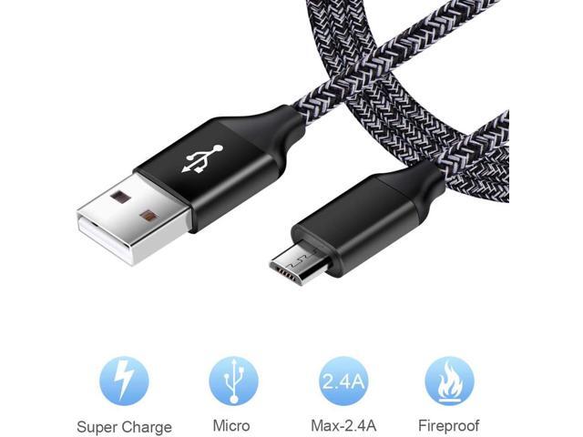 Android Charger, Android Phone Charger Micro USB Charger Cord Fast Charging Cable 6 ft Long with Wall Charger Block Plug for Samsung Galaxy S6 S7...