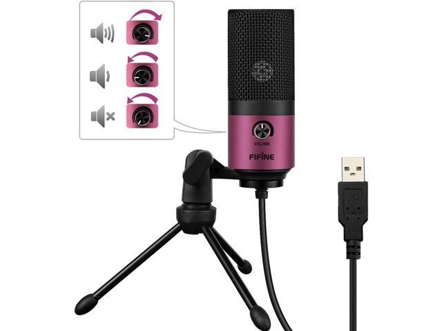 FIFINE USB Podcast Condenser Microphone Recording On Laptop, No Need Sound Card Interface and Phantom Power-K669