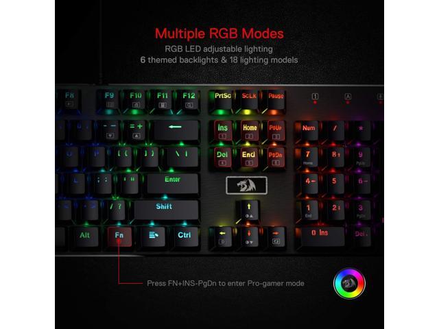 K556 RGB LED Backlit Wired Mechanical Gaming Keyboard, 104 Keys Hot-Swap Mechanical Keyboard w/Aluminum Base, Upgraded Socket and Noise Absorbing...