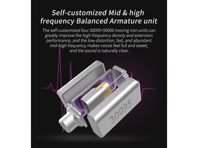 CCA C10 in Ear Monitor Headphone 10 Hybrid Drivers Wired Earbud 4BA 1DD HiFi IEM Earphones Stereo Noise Isolating Earphone with Detachable Cable...