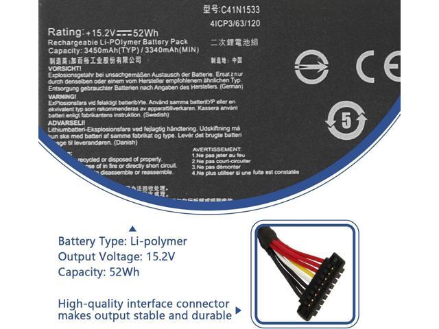 ANTIEE C41N1533 Laptop Battery Replacement for Asus Q524U Q534U Q524UQ Q524UQK Q534UX Q534UXK Q504UQ Q504UX ZenBook Flip UX560UQ UX560UX UX560UXK...