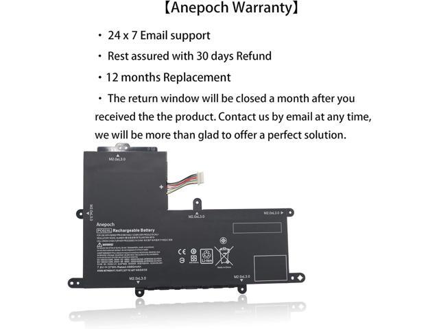 PO02XL Laptop Battery Replacement for HP Stream 11-R 11-R014WM Pro G2 G3 Series HSTNN-DB7G TPN-Q166 823908-1C1 823908-2C1 824560-005 HSTNN-IB7G...
