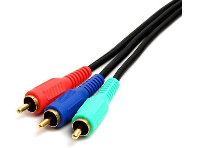 C - 3-RCA Male to 3RCA Male RGB Component Video Cable for HDTV - 12 Feet