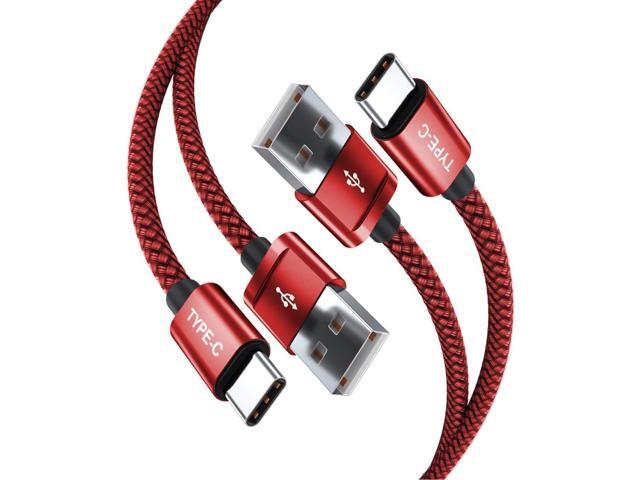 KEHIPI USB Type C Charger Cable 10FT 2 Pack,Nylon Charging Power Cord for Samsung Galaxy S10E S23 S20 S21 S22,Moto Z3 Z4 G7 G8 G9 Play Power G Pro...