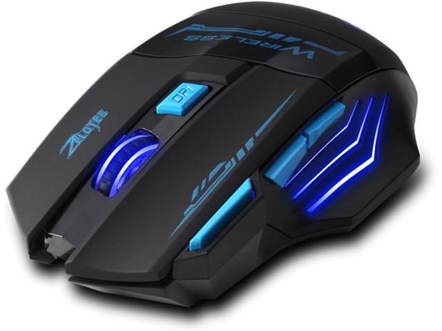 zelotes Wireless Mouse,4 Adjustable DPI,7 Buttons,Ergonomic Design,Energy-Saving,2.4GHz with USB Receiver,Optical Portable Mouse for...