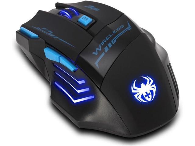 zelotes Wireless Mouse,4 Adjustable DPI,7 Buttons,Ergonomic Design,Energy-Saving,2.4GHz with USB Receiver,Optical Portable Mouse for...