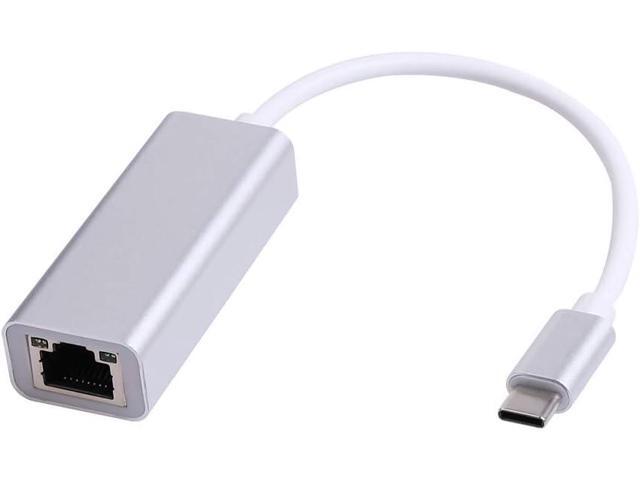 D USB C to Ethernet Adapter,Type C Gigabit Ethernet Adapter Cable, 10/100 / 1000 Mbps Compatible for MacBook Pro,Air 2020 2019 2018, iPad Pro, XPS.
