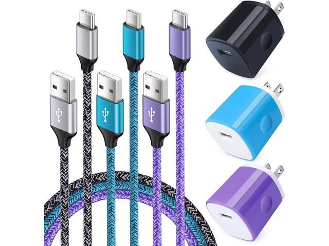 USB C Type C Charger for Samsung Galaxy A26/A25/A24/A23/A16/A36/S25 Ultra/S25 Plus/S24 Ultra/S24FE/S23FE/S22 Ultra/S21/A55/A54/A15, 3 Pack Wall...