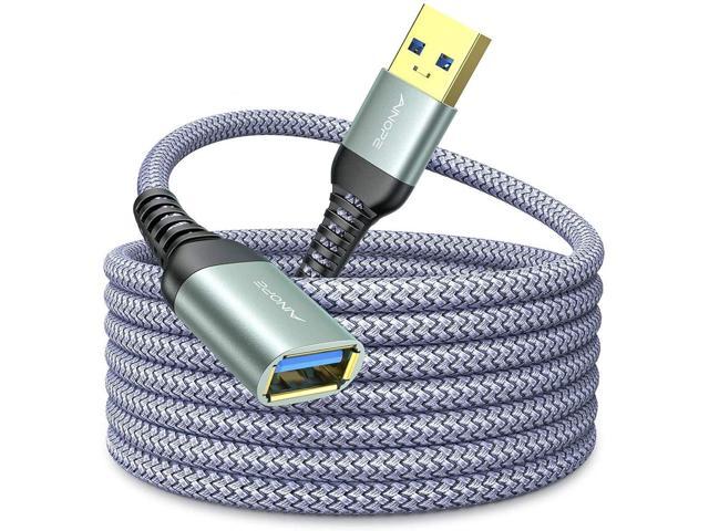 USB 3.0 Extension Cable(10FT), Type A Male to Female Extension Cable USB 3.0 Extender Cord A High Speed Data Transfer Compatible with USB Keyboard.