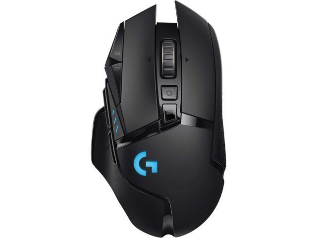 G502 Lightspeed Wireless Gaming Mouse with Hero 25K Sensor, PowerPlay Compatible, Tunable Weights and Lightsync RGB - Black