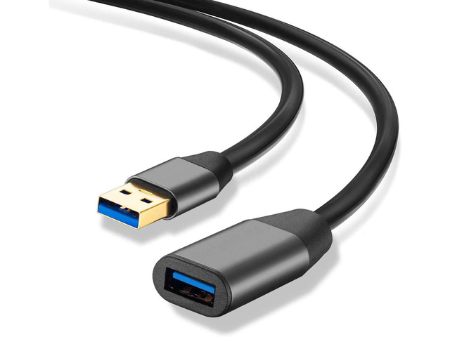 XXONE USB 3.0 Extension Cable 10ft, Aluminum Alloy USB Cable SuperSpeed USB 3.0 Type A Male to Female Extension Cord for Printer,PlayStation,...