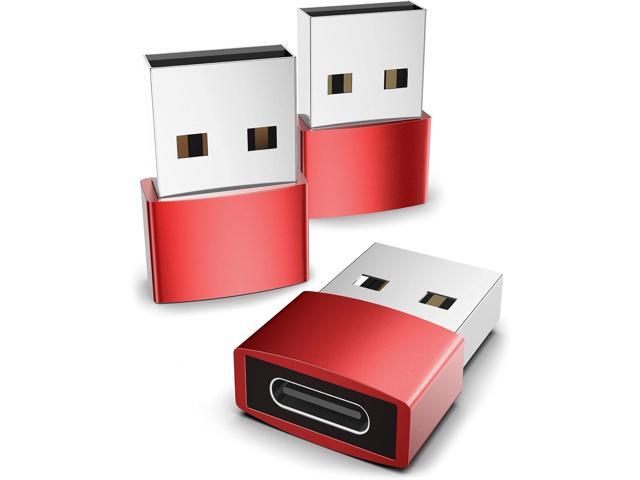 KEHIPI USB C Female to USB A Male Adapter 3 Pack, Type C Charger Cable Power Adapter Compatible with iPad Air 6, iPhone 15/14/13/12 Pro Max, Apple...