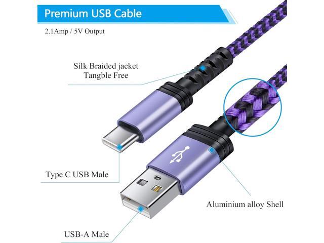 Fast Charging Cord for Moto G Stylus 5G /G Power 2021/G Play 2021/G Fast /E20 /One 5G Ace /G10/G30/G60S/G100/G 5G Plus/G9 Power/G8 Play/G7 G6 Plus...