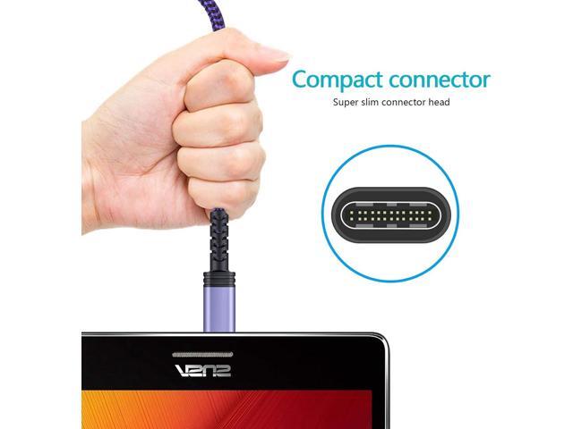 C Charger Cable Fast Charging Phone Android Power Cord 4 Compatible for Samsung Galaxy S24+ S23 Ultra S22 Plus Note 21/20 Ultra, S21+/S20 Plus/S21...