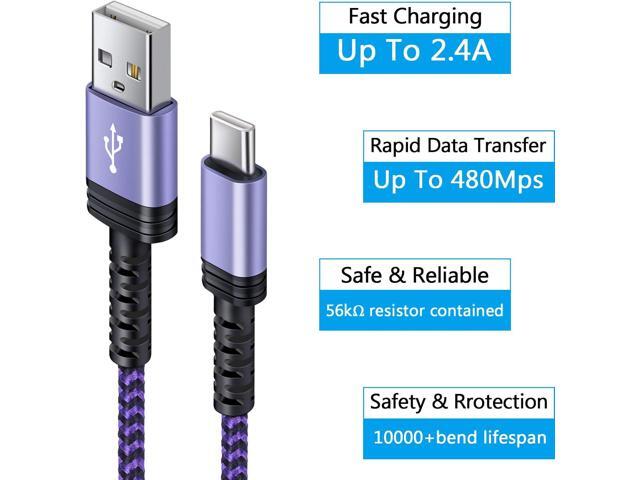Fast Charging Cord for Moto G Stylus 5G /G Power 2021/G Play 2021/G Fast /E20 /One 5G Ace /G10/G30/G60S/G100/G 5G Plus/G9 Power/G8 Play/G7 G6 Plus...