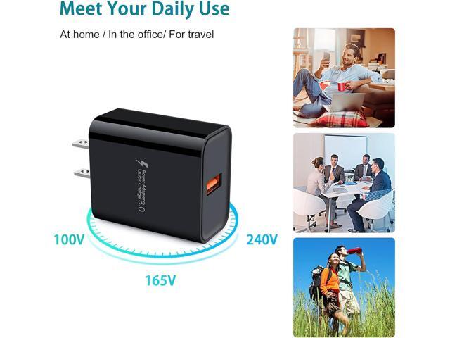 Adaptive Fast Charger Android Charger for Samsung Galaxy S7 Edge S6 S5 J3 J3V J7 J7V J5,Moto G5 G4 E6 E5 E4,LG Stylo 3 2 G4 K50 K40 K22...