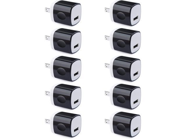 Wall Adapter 10 Pack,UorMe 1A 5V Single Port Charger Power USB Plug Charging Cube Block Box Compatible iPhone 14 13 12 SE 11, Galaxy S23 Ultra S22...