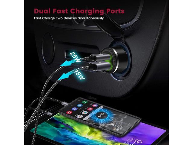 Super Fast Charger Type C Kit, VELOGK 25W PD PPS USB C Wall/Car Charger for Samsung Galaxy S25/S24/S23 Ultra/S23+/S23/S22/S21/S20/Plus/Note 20/A71,...