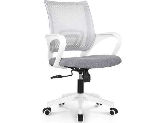 NEO CHAIR Office Chair Computer Desk Chair Gaming - Ergonomic Mid Back Cushion Lumbar Support with Wheels Comfortable Blue Mesh Racing Seat...