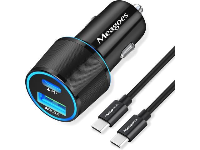 67.5W Car Charger USB C Super Fast Charging, 45W USBC & QC3.0 Port Block for iPhone 17 Pro Max/Air/16/15/iPad, Samsung S25 Android Cell Phone, Dual...