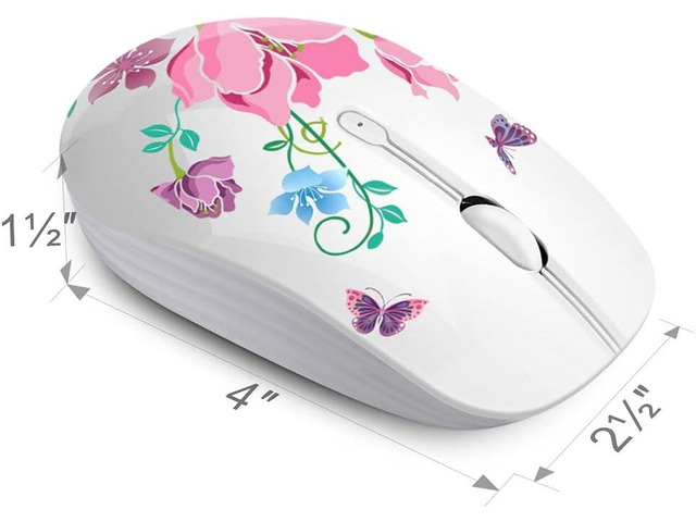 JUHOO Wireless Mouse with Nano Receiver for PC, Laptop, Notebook, Computer, MacBook, Less Noise, Portable Mobile Optical Mice