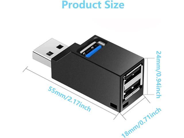 USB Hub,3 Port USB Splitter,USB 3.0 High Speed Splitter for Surface Pro,XPS,Notebook PC,USB Flash Drives, MacBook, Mac Pro/Mini,iMac, Mobile HDD