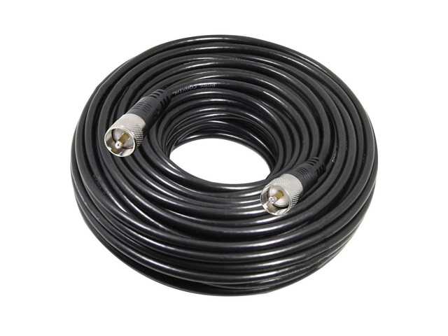 RG8x Coaxial Cable 100 ft, CB Coax Cable, UHF PL259 Male to Male Low Loss CB Antenna Cables, 50 Ohm for HAM Radio, Antenna Analyzer, Dummy Load,...