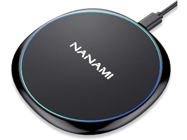 Fast Wireless Charger, NANAMI 7.5W Charging Pad Compatible iPhone 17/17 Air/17 Pro/17 Pro Max/16/15/14/13/12, 10W Qi Charger for Samsung Galaxy...